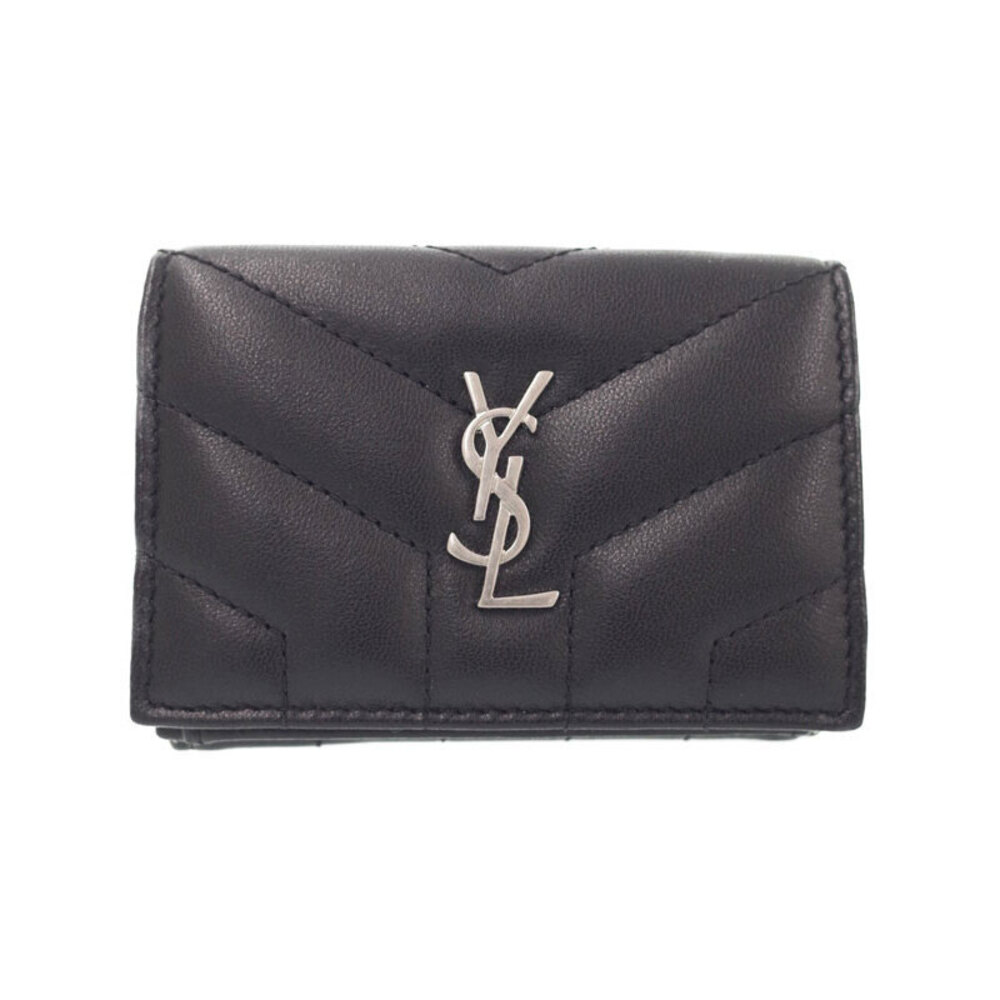 SAINT LAURENT Paris Wallet Loulou Tri fold Short